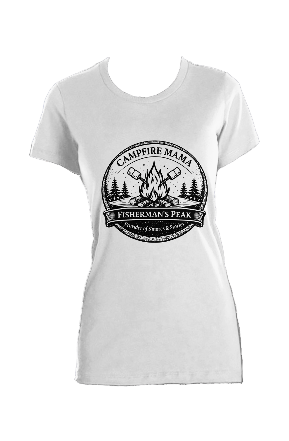 Campfire Mama - Ladies Made in USA Tee