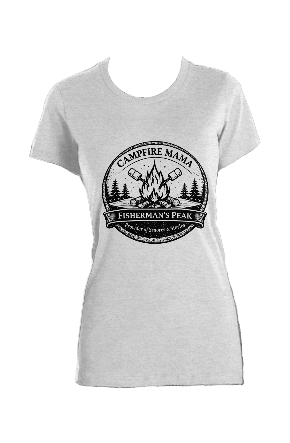 Campfire Mama - Ladies Made in USA Tee