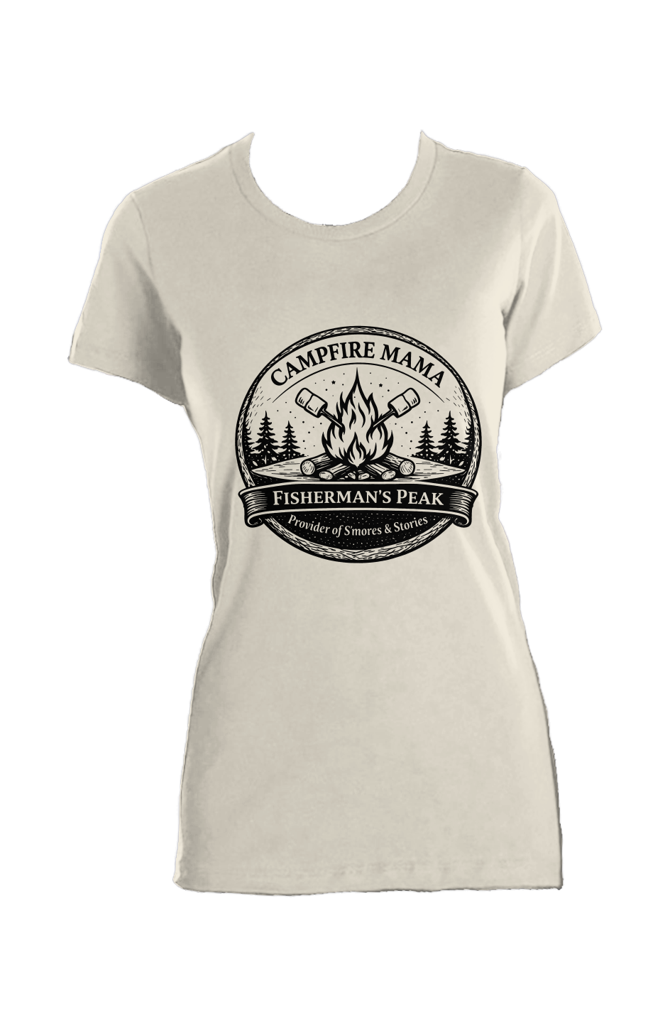 Campfire Mama - Ladies Made in USA Tee