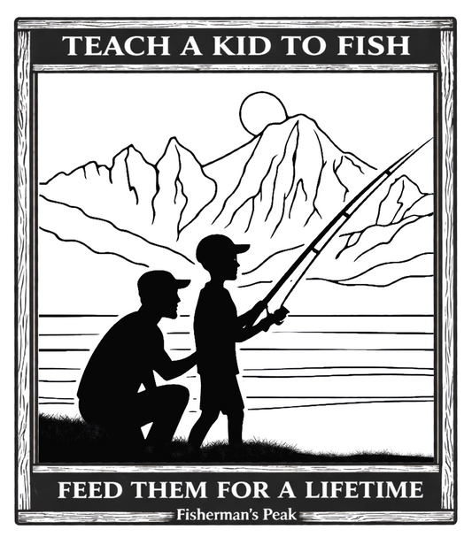 Teach A Kid To Fish - Made in USA Tee